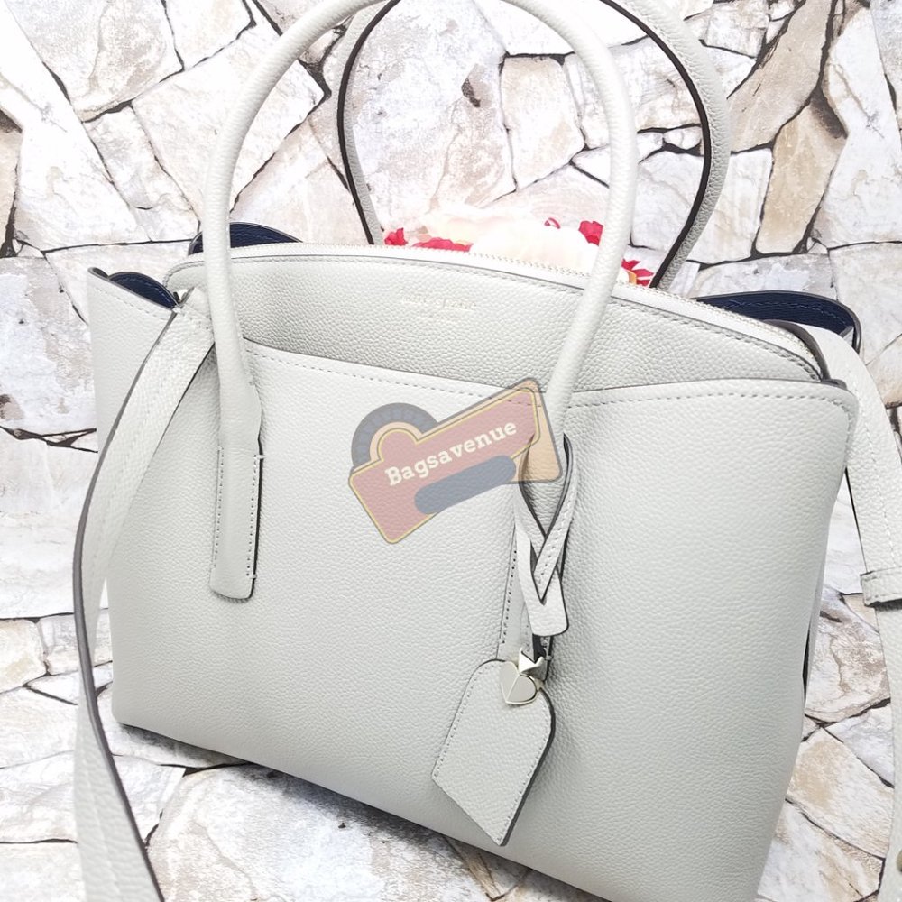 True Taupe Margaux Large Satchel Kate Spade - Picture 8 of 12